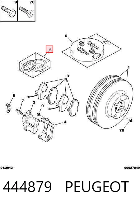Comprar Juego de reparación de pinza de freno delantero Mercedes CLK  C209 a bajo precio