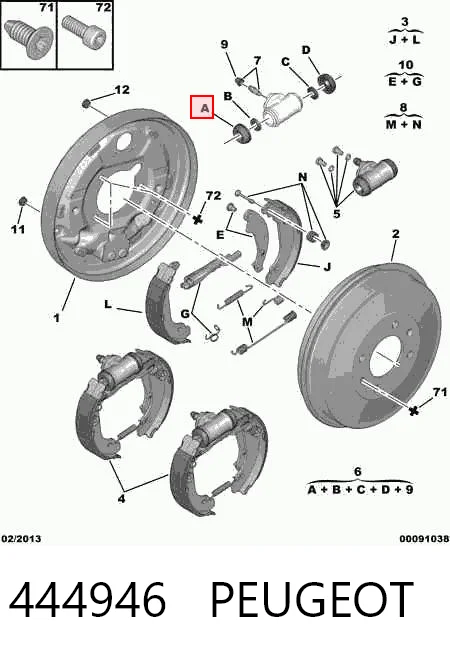 Kit de reparación del bombín de freno Renault (RVI) 7701200258 precio, desde 4,63 EUR