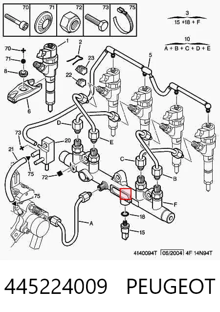 5001855043 Renault (RVI) Rampa de combustible