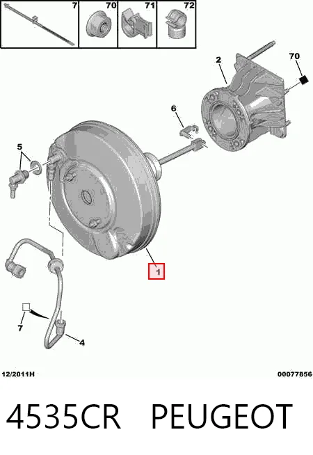 Servofreno Peugeot 407 SW familiar (6E) (2004 - 2011) precio, desde 33,40 EUR