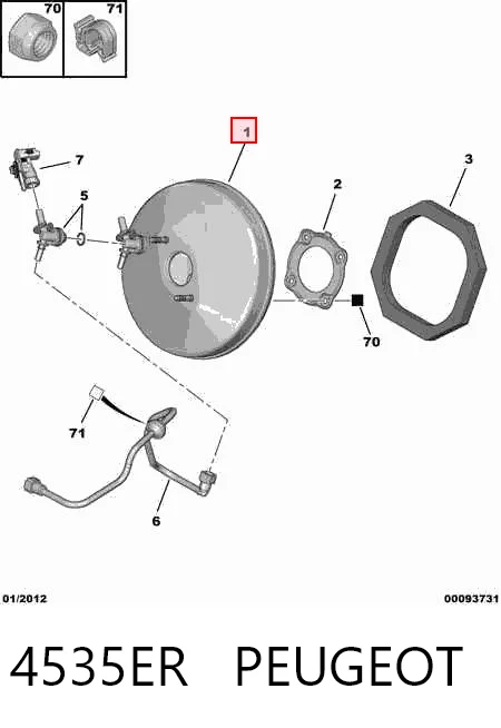 Comprar Servofreno Citroen C4 II B7 a bajo precio