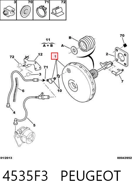 Servofreno para Peugeot 406  8B