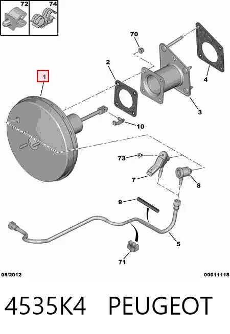 Servofreno para Citroen C5 DC