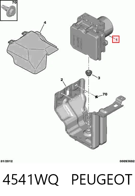 Módulo hidráulico ABS Citroen C4 PICASSO I