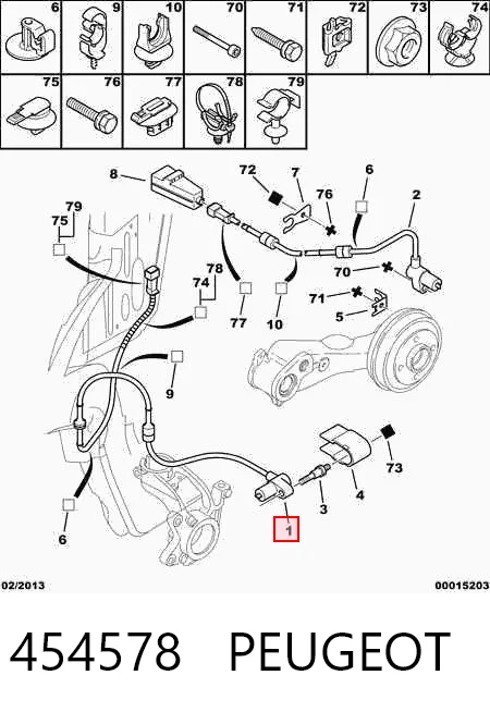 Precio del repuesto Sensor ABS delantero Xsara  hatchback