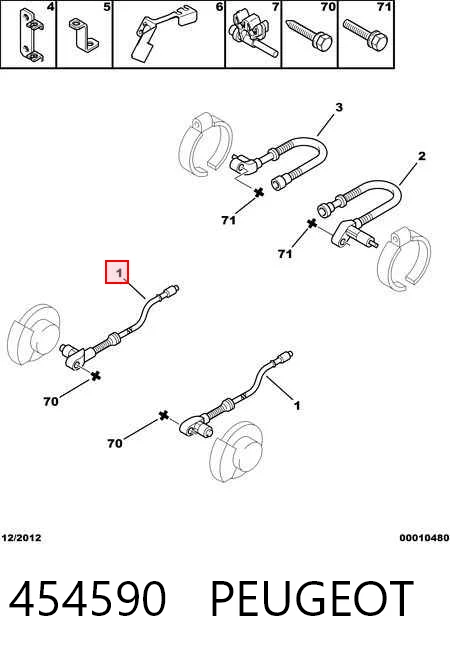 Sensor de freno, delantero Citroen Jumper  (230L)