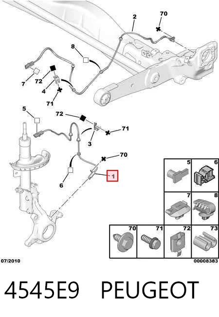 Comprar Sensor ABS delantero Citroen Jumpy II  a bajo precio