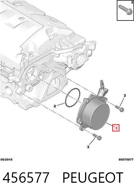 456577 Peugeot/Citroen Bomba de vacío de frenado