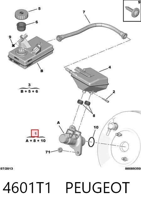 Comprar Cilindro principal de freno Citroen C4  UA a bajo precio