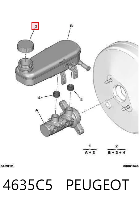 Comprar Depósito del líquido de frenos del cilindro maestro Peugeot Boxer  250 a bajo precio