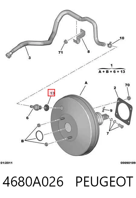  Servofreno Mitsubishi Outlander 