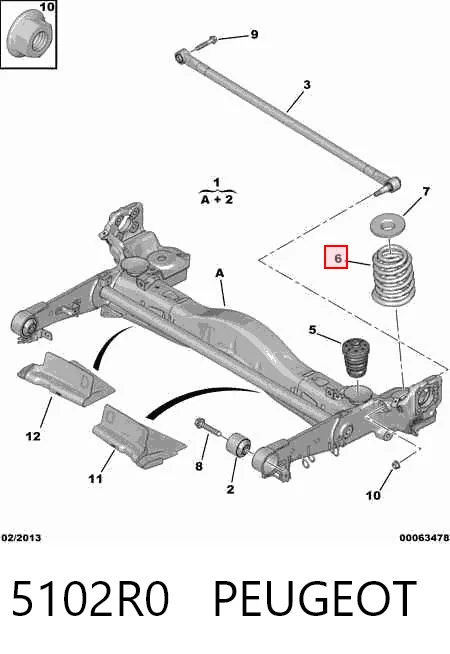 Muelle de suspensión Jumpy II bus (2007-2016) original desde 60,26 €