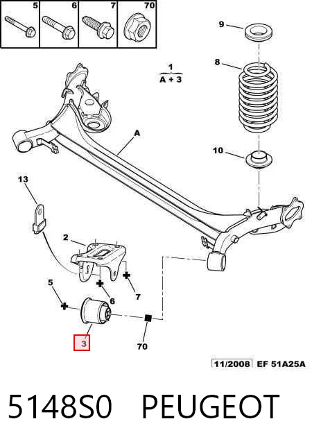 Subchasis trasero soporte motor Citroen C4 I coupé (LA) (2004 - 2010) precio, desde 214,90 EUR