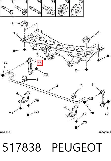 Comprar Bieleta estabilizadora trasera Peugeot 406  8B a bajo precio