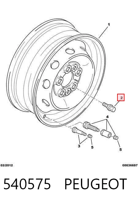 Perno de rueda Ducato II bus (1994-2002) original desde 3,71 €