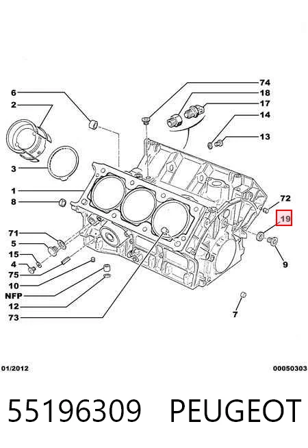 Comprar Junta del cárter del motor Bravo II 198