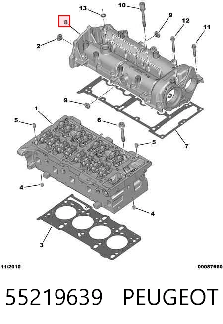 1721387 Ford Bancada del árbol de levas