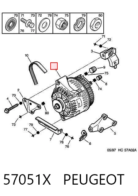 Alternador para Citroen Saxo S0, S1