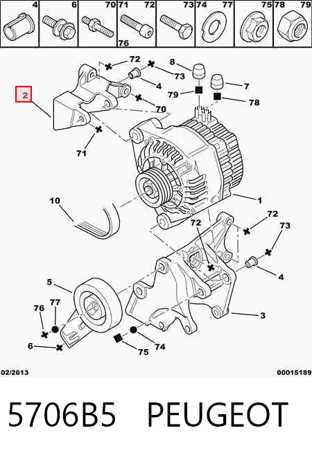 Comprar Soporte del alternador Citroen ZX N2 a bajo precio