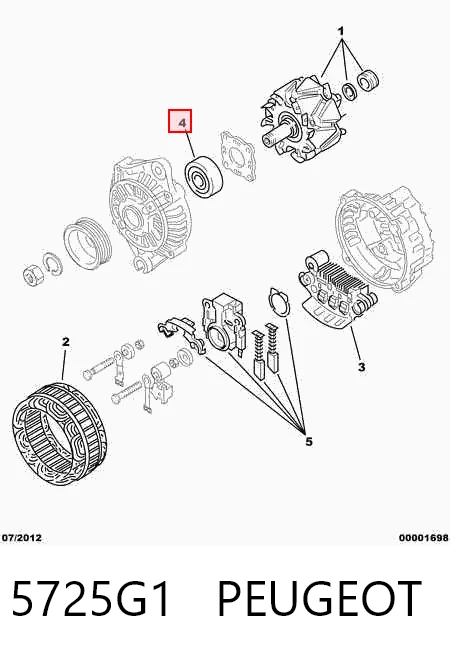 Cojinete alternador Audi 100  desde 12,31 €