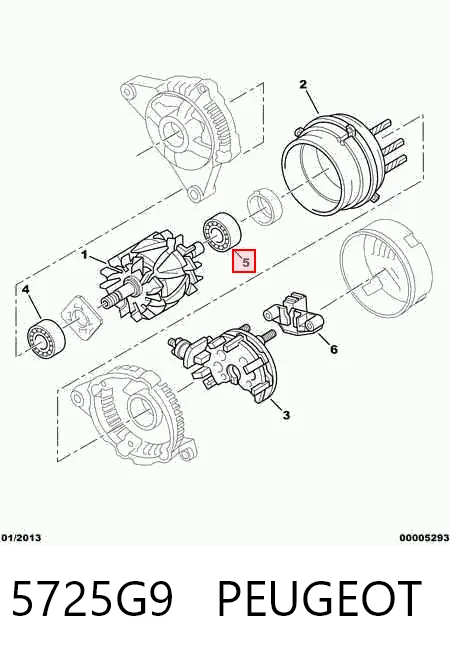 Comprar Rodamiento de alternador Citroen Nemo   a bajo precio