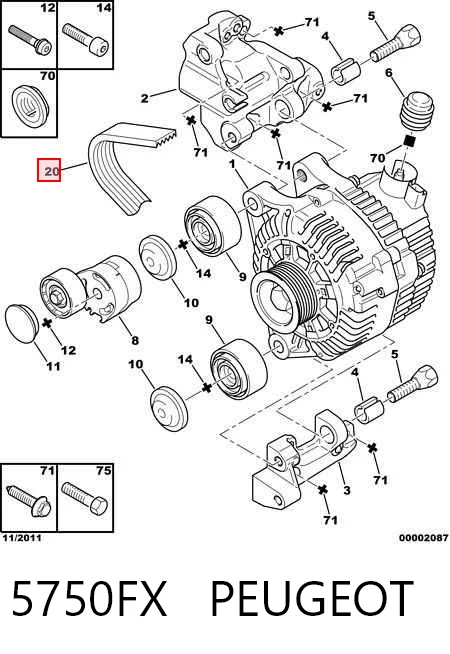 Correa trapezoidal nervada Fiesta V hatchback (2001-2008) original desde 13,91 €