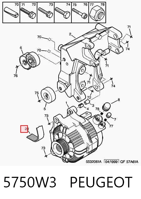 5750W3 Peugeot/Citroen