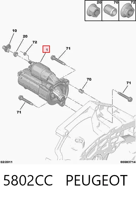 Burro de arranque  Peugeot 405 I desde 40,16 €