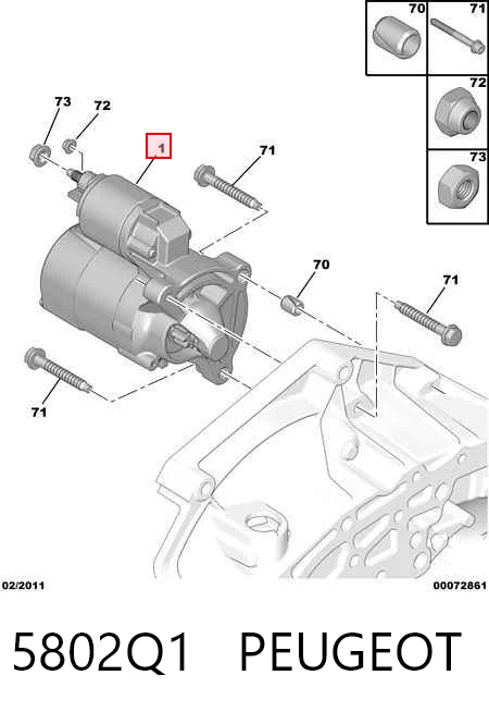Comprar Motor de arranque Peugeot 301   a bajo precio