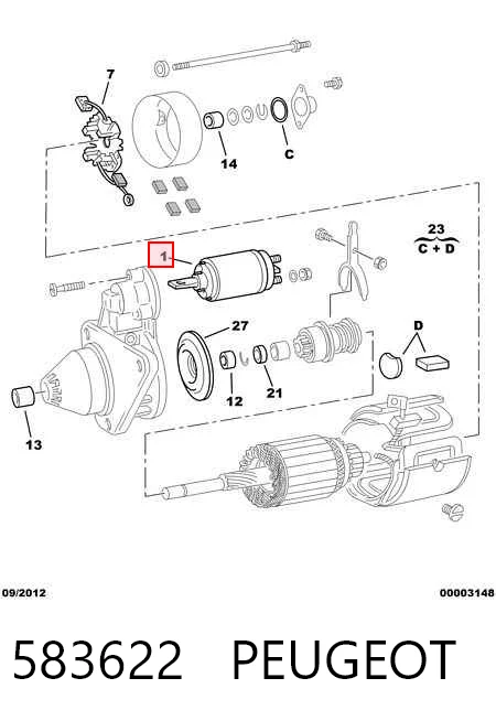 Interruptor solenoide para Fiat Fiorino  (146 Uno)