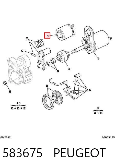 Interruptor solenoide Cerato  sedán (2004-2008) original desde 30,10 €