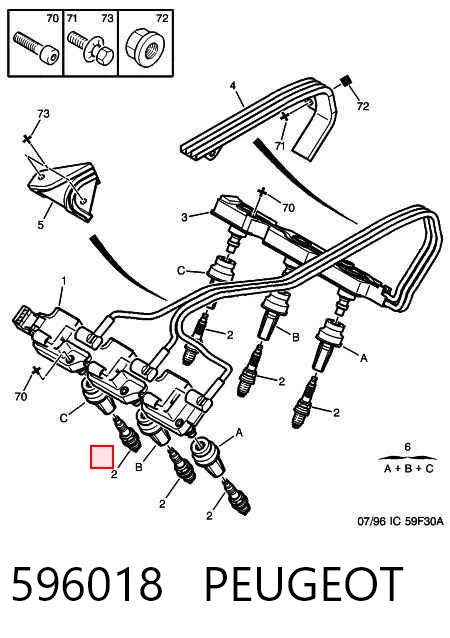 Bujía para Peugeot 406 8B