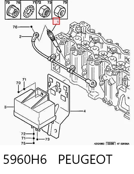 Bujía de precalentamiento para Mercedes Sprinter  (904)