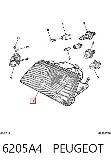 Comprar Faro derecho Peugeot 205 I 741A, C