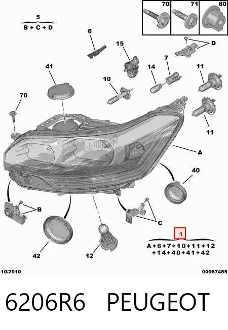 Comprar Faro derecho Citroen C5 II RC