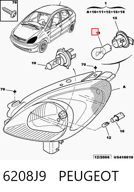 Faro Citroen Xsara Picasso monovolumen (N68) (2000 - 2010) precio, desde 50,91 EUR