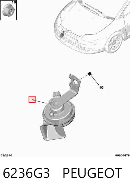 Bocina Citroen C4  hatchback comprar en España
