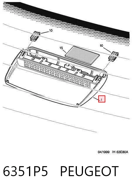 Comprar Luz de freno trasera adicional Peugeot 406  8B a bajo precio