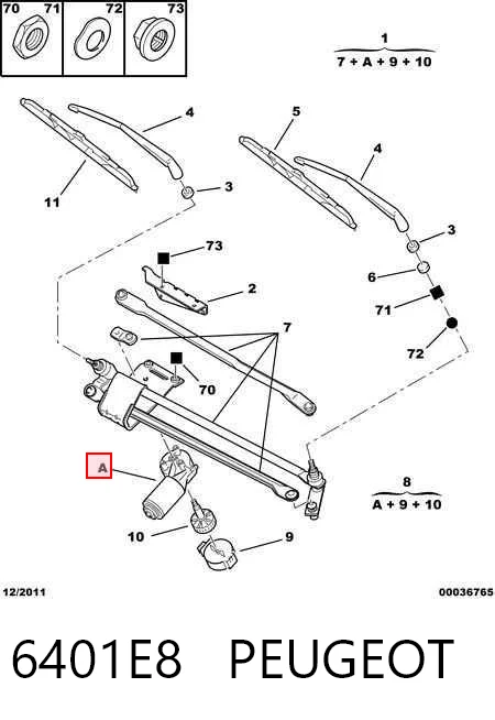 Varillaje de limpiaparabrisas para Citroen Jumper  230L