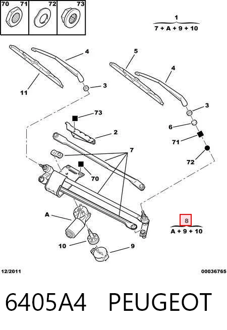 Motor del limpiaparabrisas para Citroen Jumper  (230L)