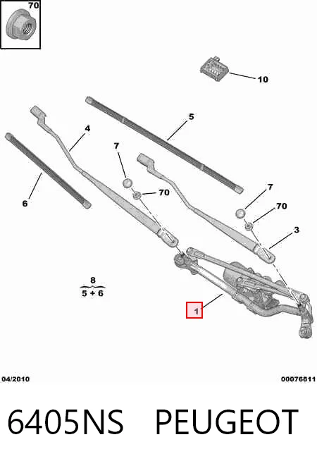 Comprar Trapezio del limpiaparabrisas Citroen C3  SH a bajo precio