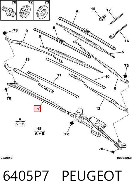 Comprar Motor limpiaparabrisas Peugeot 307  3A, 3C
