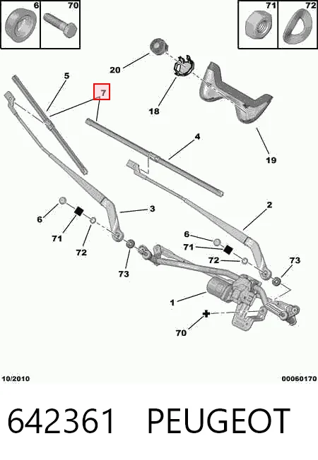 Escobillas de limpiaparabrisas delanteras para Fiat Ducato III (250)