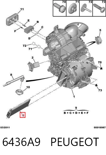 6436A9 Peugeot/Citroen