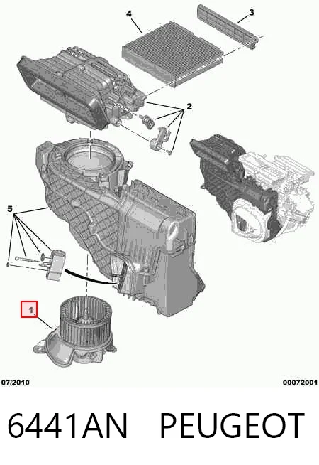 Ventilador de habitáculo Fiat Tipo  (2015-2026)
