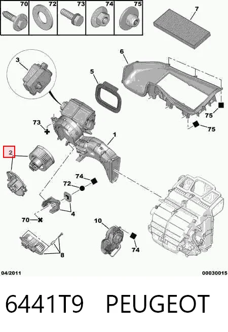 6441T9 Peugeot/Citroen