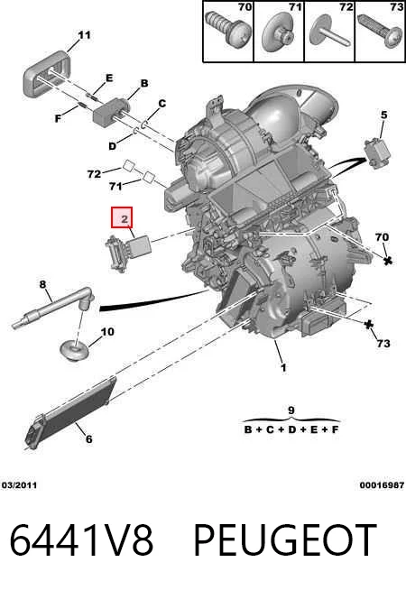 6441V8 Peugeot/Citroen