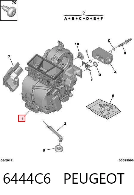 Evaporador 206 hatchback (1998-2008) original desde 89,03 €