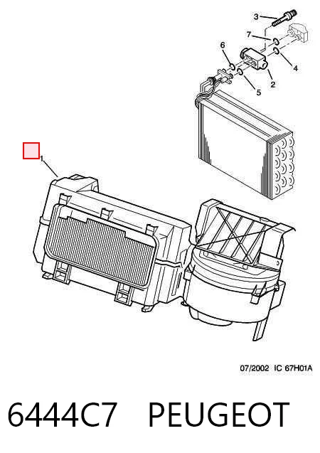 Evaporador de aire acondicionado para Peugeot 406 8B