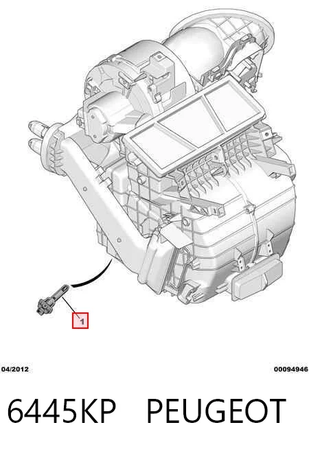 6445KP Peugeot/Citroen Sensor de temperatura del evaporador